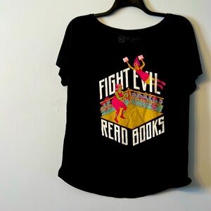 Fight Evil Read Books t shirt